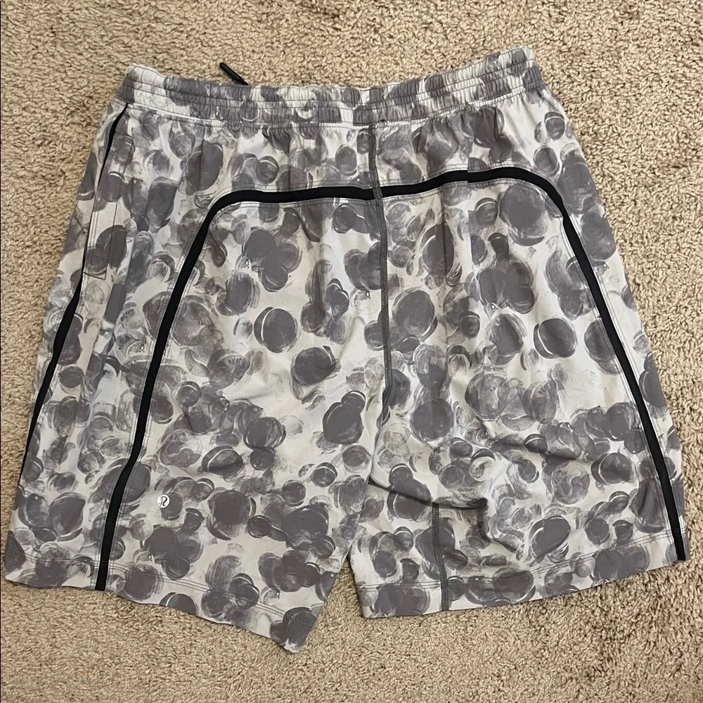lululemon athletica Gray Patterned Athletic Shorts